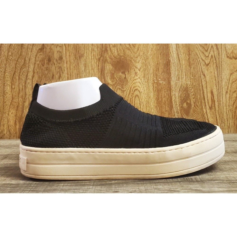 J Slides Hilo Knitted‎ Slip On Platform Shoes Women's Size 7 Black